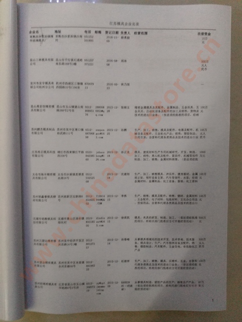 江蘇模具企業(yè)黃頁可開展精準(zhǔn)營銷，電話營銷、郵件營銷、傳真營銷等等多管齊下，圓您銷售冠軍夢(mèng)
